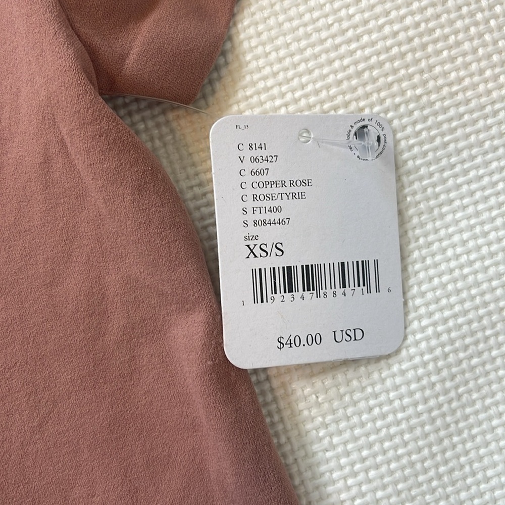 NWT Free People Intimately Alexis Tee Bodysuit Size S Copper Rose Short Sleeve - Picture 7 of 12